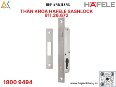 Thân khóa Hafele cho cửa trượt - 911.26.672